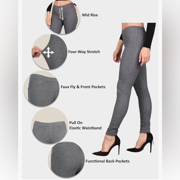 BUNDLE 2 PAIRS OF LILDY DENIM JEGGINGS - Picture 5 of 16